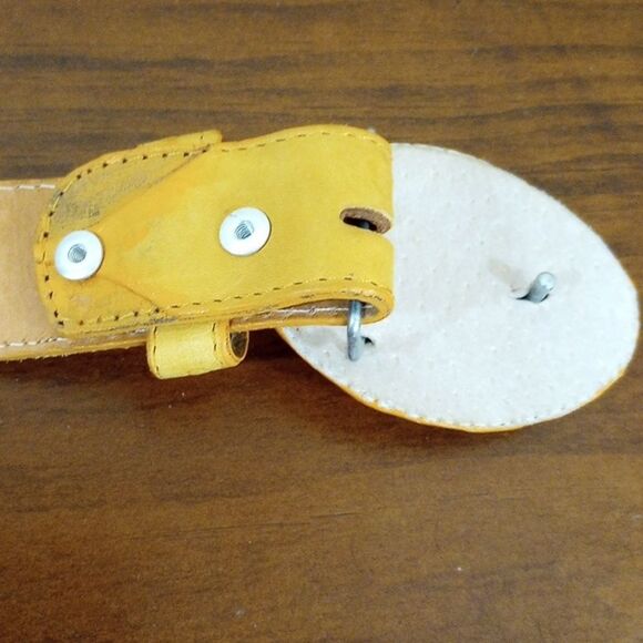 Vaquero Tan Leather Belt, Size 32 - Vintage!